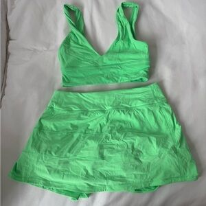 Lululemon Lime Green Tennis Set